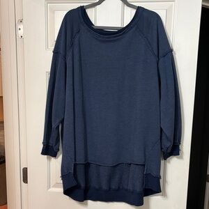 FP movement Blue Long Sleeve Top